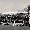 Margaret Slowgrove NSW State Vigoro Team 1968 at Sydney Airport